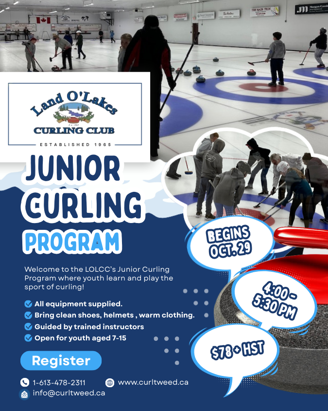 LOLCC Junior Curling 2025 Poster