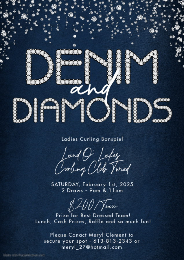 Modern Minimal Denim And Diamonds Birthday Made with PosterMyWall