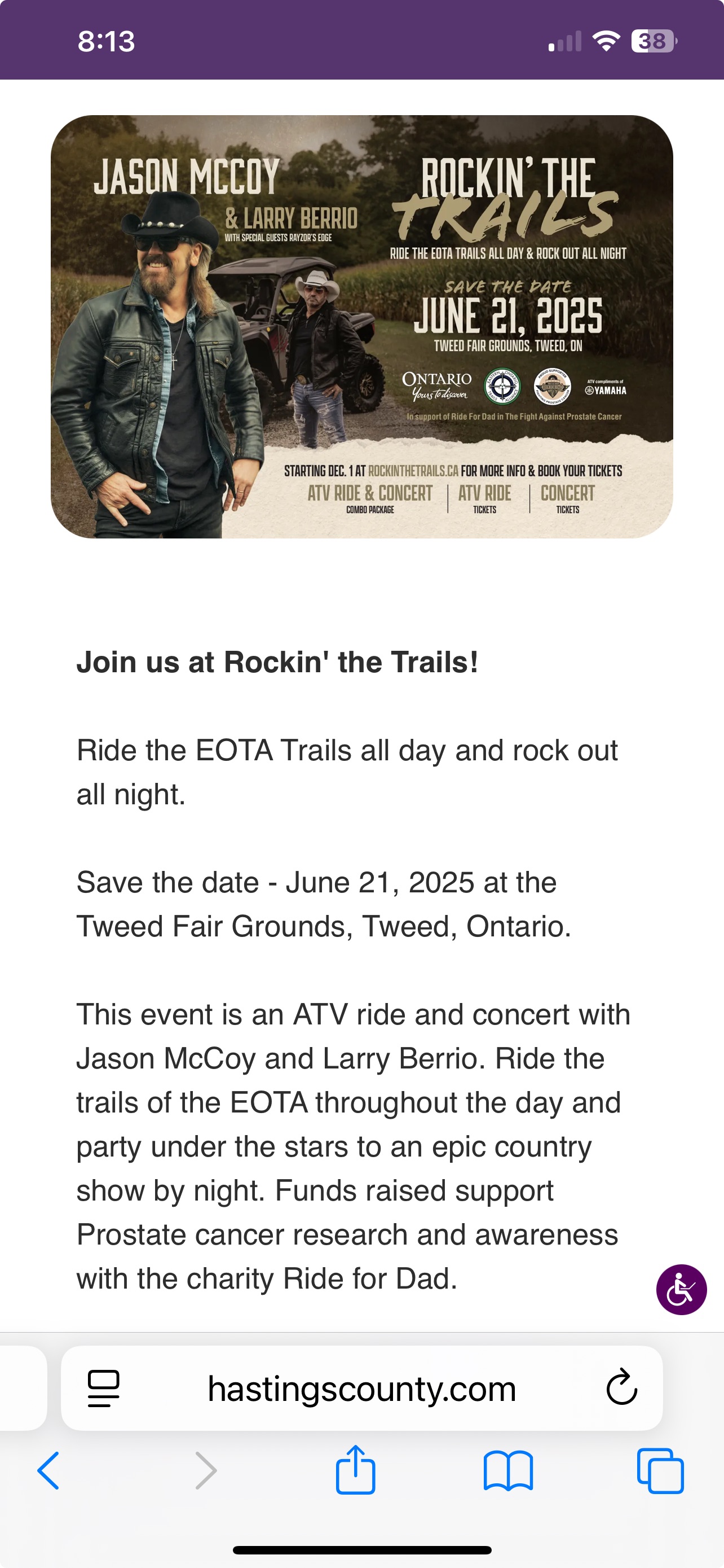 Rockin The Trails Hastings County