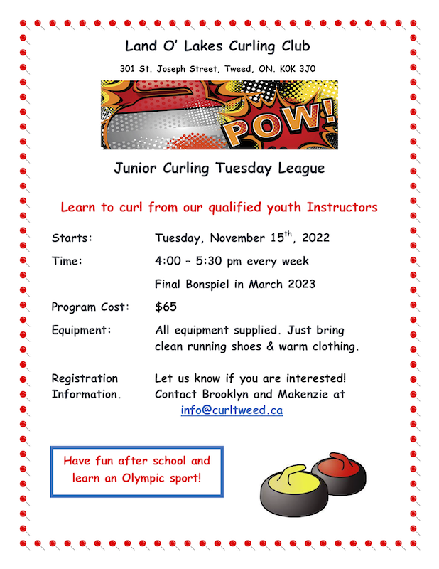 Junior Curling flyer 2022 23 